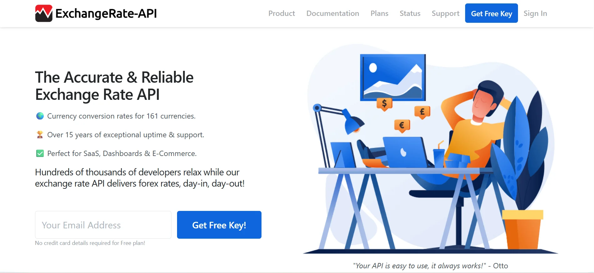 ExchangeRate-api without hidden fees professional level
