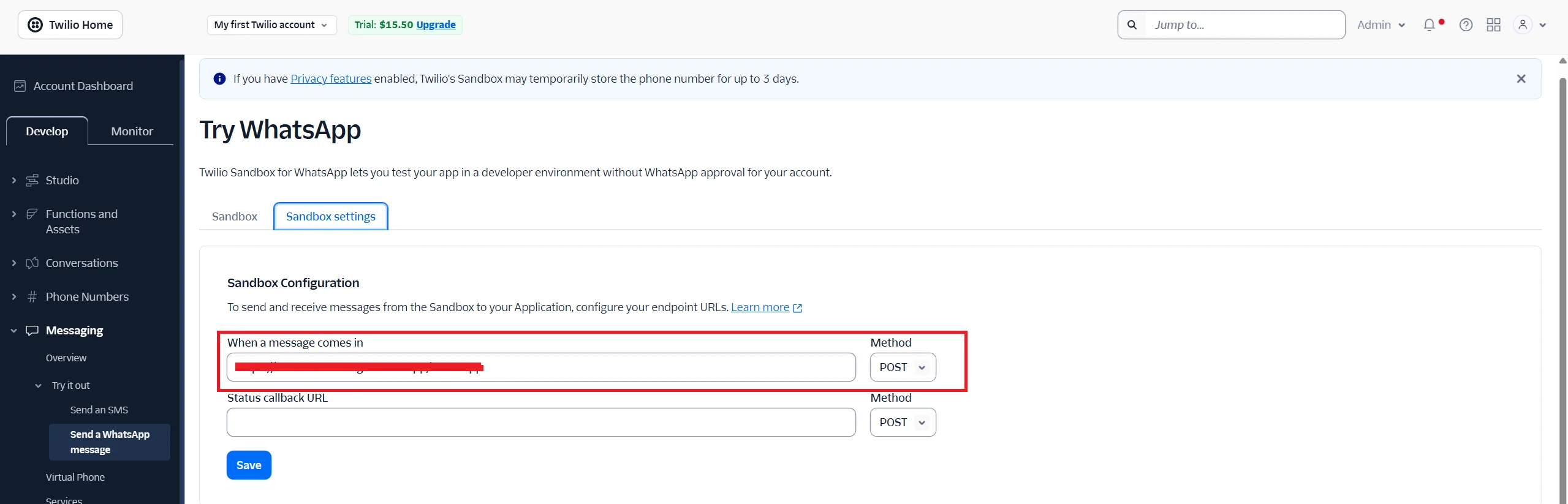 creating a bot on twilio to get current market conditions for exchange rates